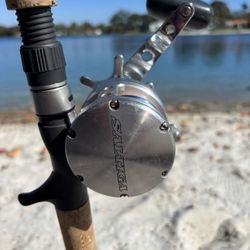 🐠 Preowned Daiwa Saltiga SD20Z Reel With Braid Line & Tsunamis Carbon Shield 7Ft 12-25Lb Rod 🔥 