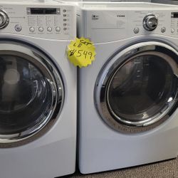 Set LG WASHER AND DRYER ELECTRIC WORK GREAT CONDITIONS INCLUDING WARRANTY DELIVERY AVAILABLE 