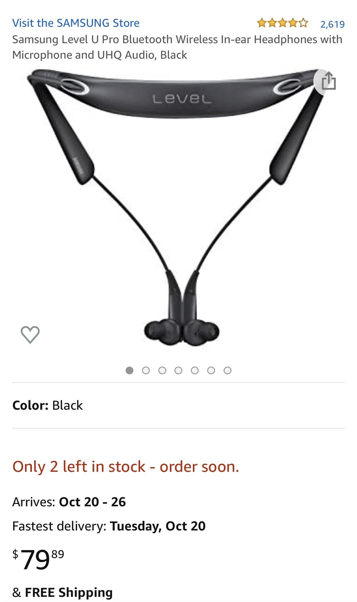 Samsung Level U Pro Wireless Headphones