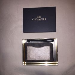 COACH WRISTLET *Brown/Black & Platinum* NIB