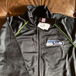 Seattle Seahawks Track Jacket Size M NEW! 
