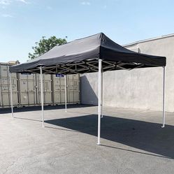 (New in box) $185 Heavy-Duty 10x20 FT Outdoor Ez Pop Up Canopy Party Tent Instant Shades w/ Carry Bag (Black, Red)