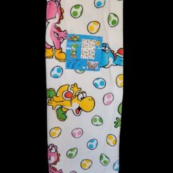 Super Mario "Yoshi" Easter Throw 50x70in  - Colorful Yoshis