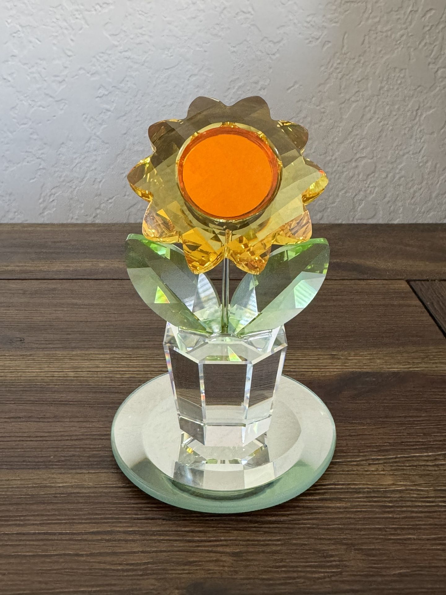 Swarovski Crystal Happy Sunflower Flower Figurine