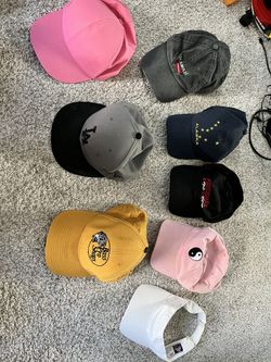 assortment of hats