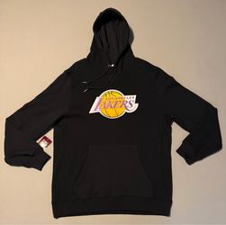 Mitchell & Ness Los Angeles Lakers Hardwood Classics Logo Hoodie Brand New DS