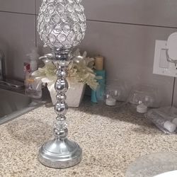 Cute 17" Candle Holder With A Candle