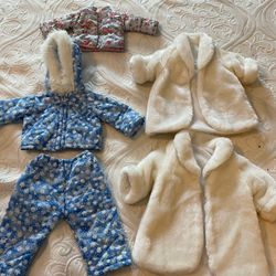 4 Winter Jackets For 18 Inch dolls 