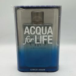 Acgua Di Gio Acgua For Life By Giorgio Armani Pour Homme  EDT 6.7 oz *See Details*
