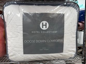 Hotel collection, Goosedown comforter King lightweight perfect for summer