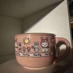 Hello kitty easter soup mug 