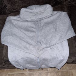 small gray pro club zip up