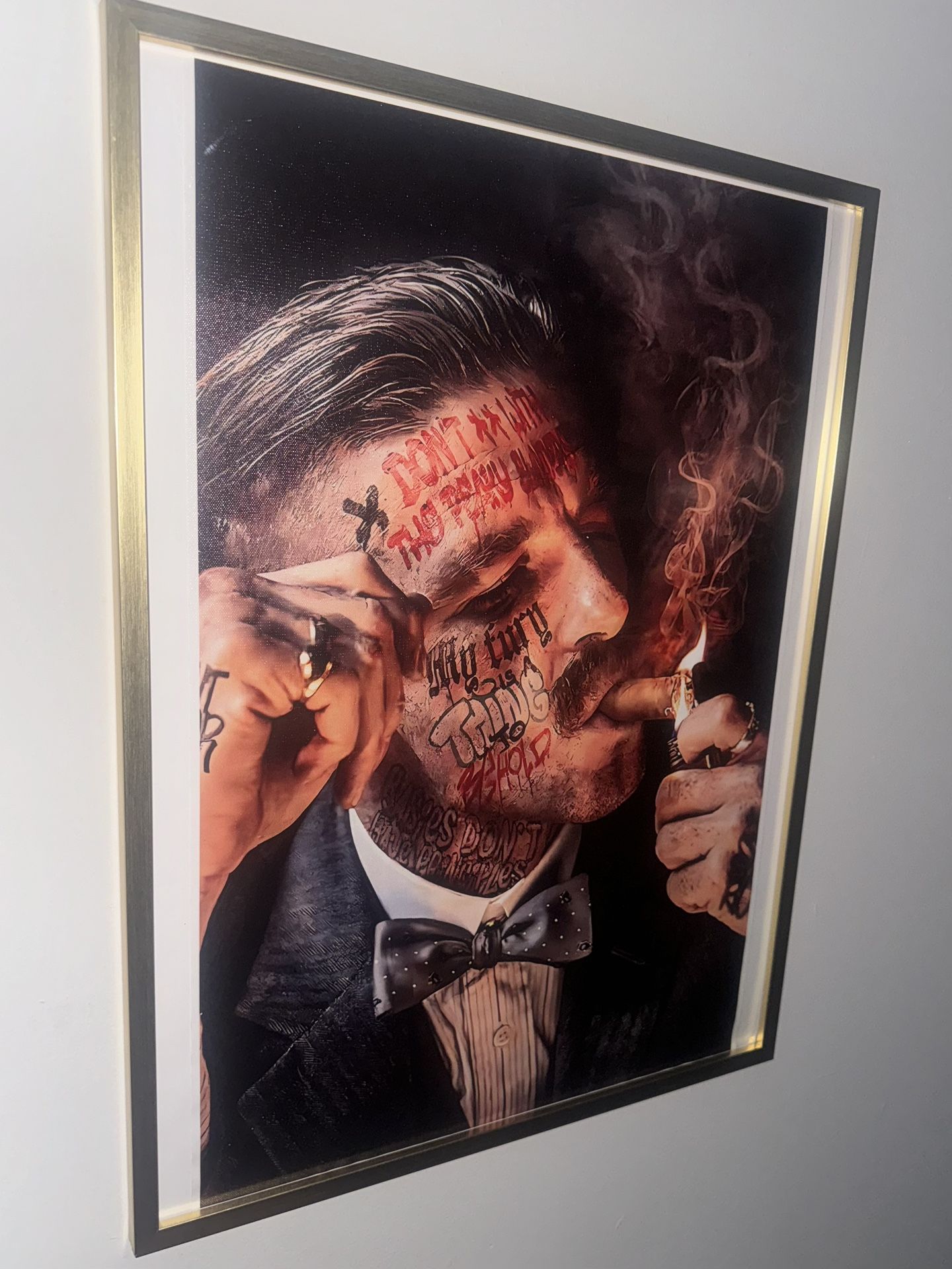 Cigar Picture-framed Graffiti Art