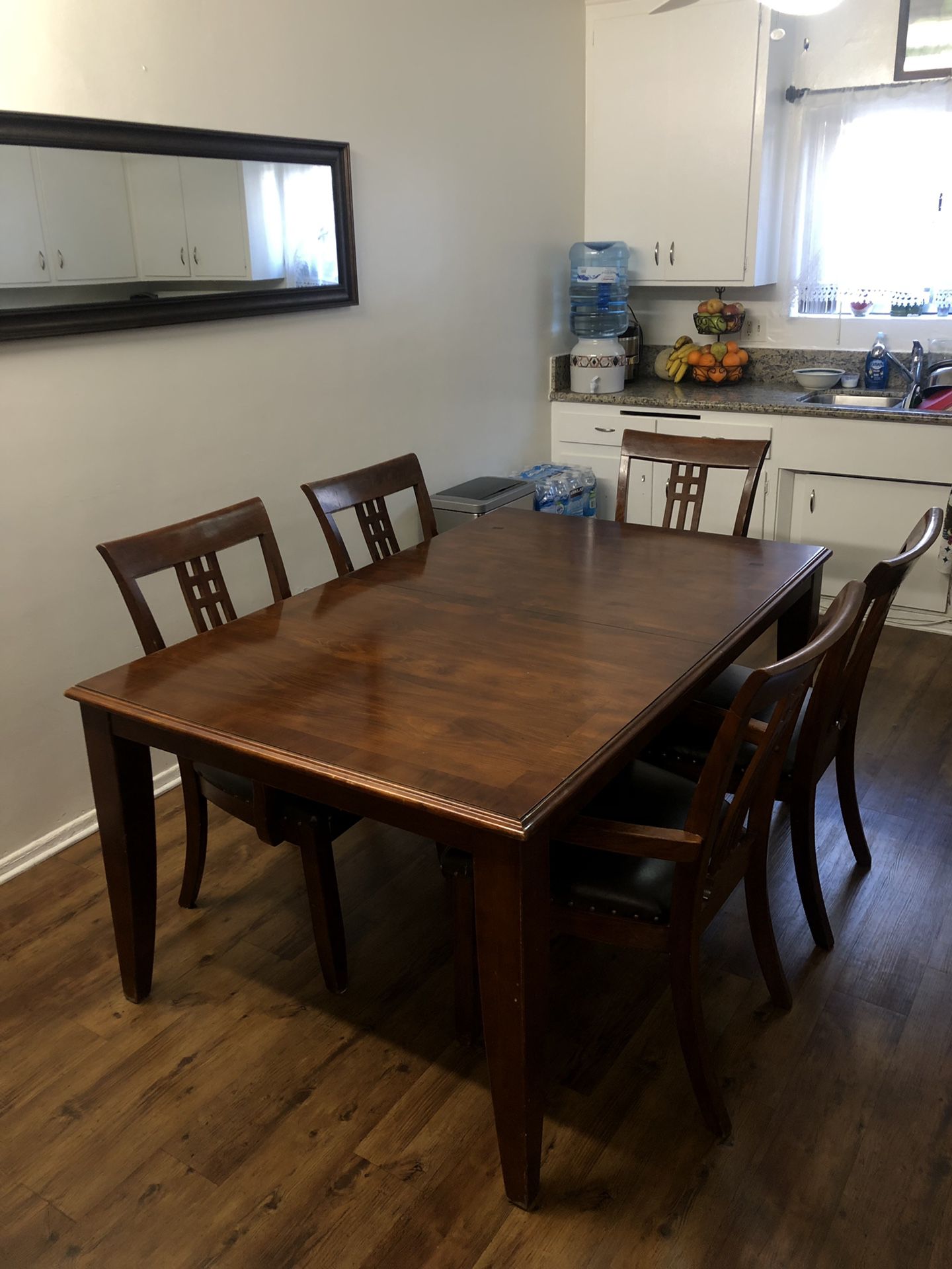 Vintage Mahogany Dining Table + Chairs