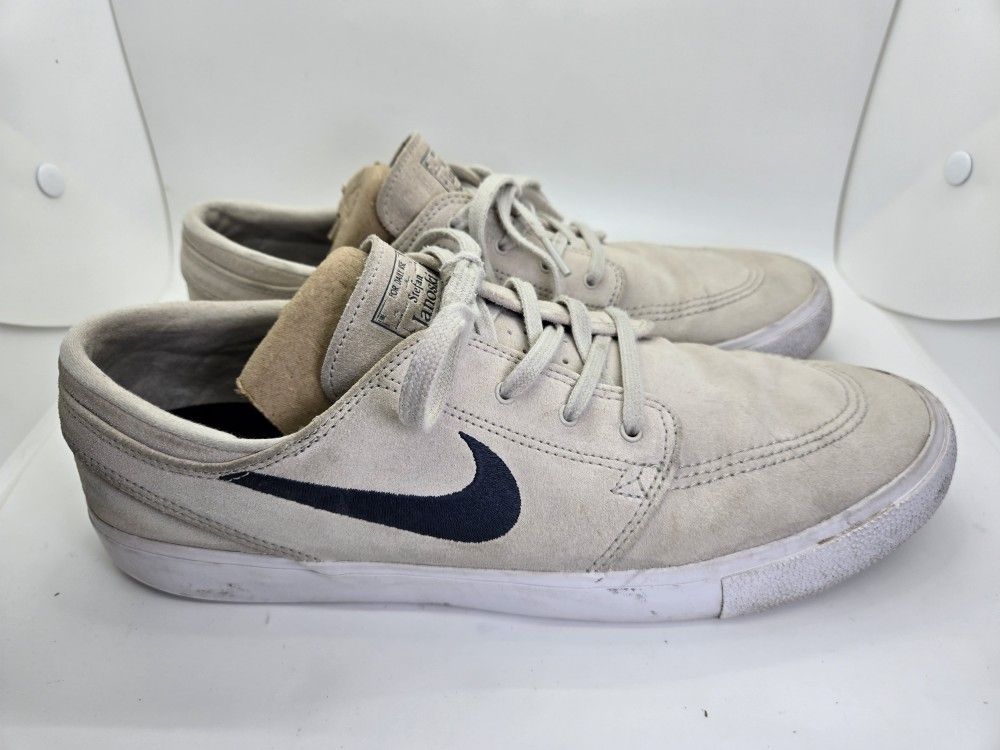 Nike SB Zoom Stefan Janoski Shoes Men's 11 Light Beige Skateboarding Sneakers