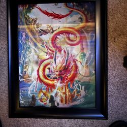 Holographic Dragon Art