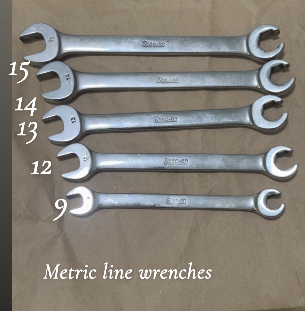 Snap On Metric Line Wrenches