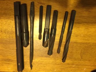 Assorted old drill bits