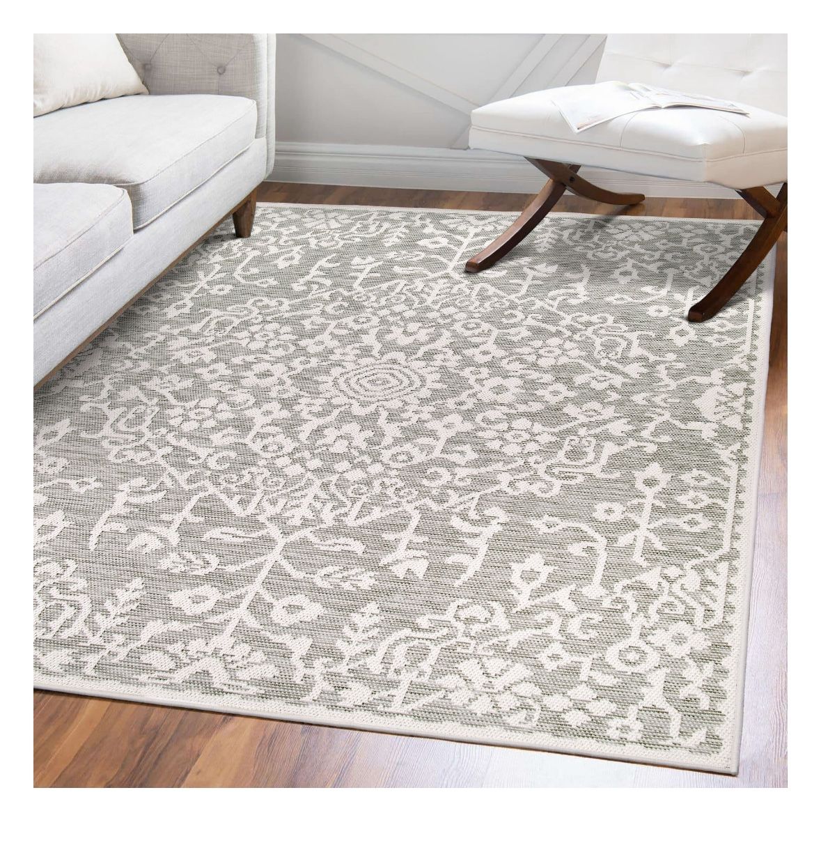 My Texas House Eastern 5'2" X 7'6" Natural Silverton Reversible Indoor-Outdoor Area Rug