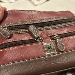 Brand new stone and company clutch purse with several different handles to change the Way You Carry It 