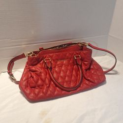 Vera Bradley Crossbody Purse Red Leather