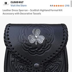 Leather Cloud Kilt Bag
