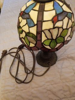 Glass desk lamp