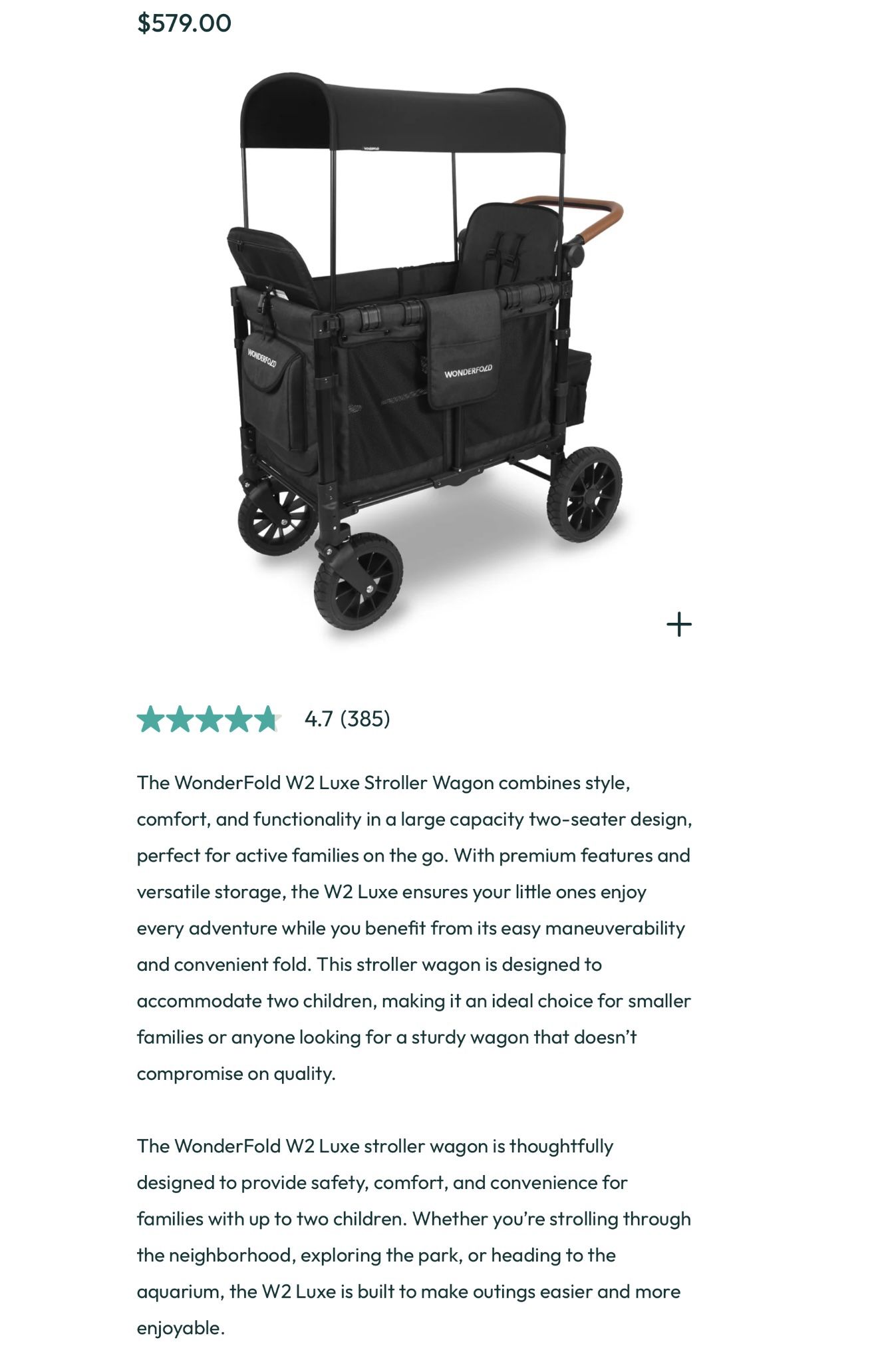 W2 Luxe Stroller Wagon