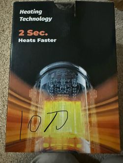 Fast-Heating Desktop Space Heater, Heats in 2 Seconds, New