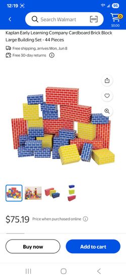 Day care 163 pc Cardboard Brick Block Large Building Set