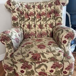 Beautiful, Large, Solid Wood Chair   