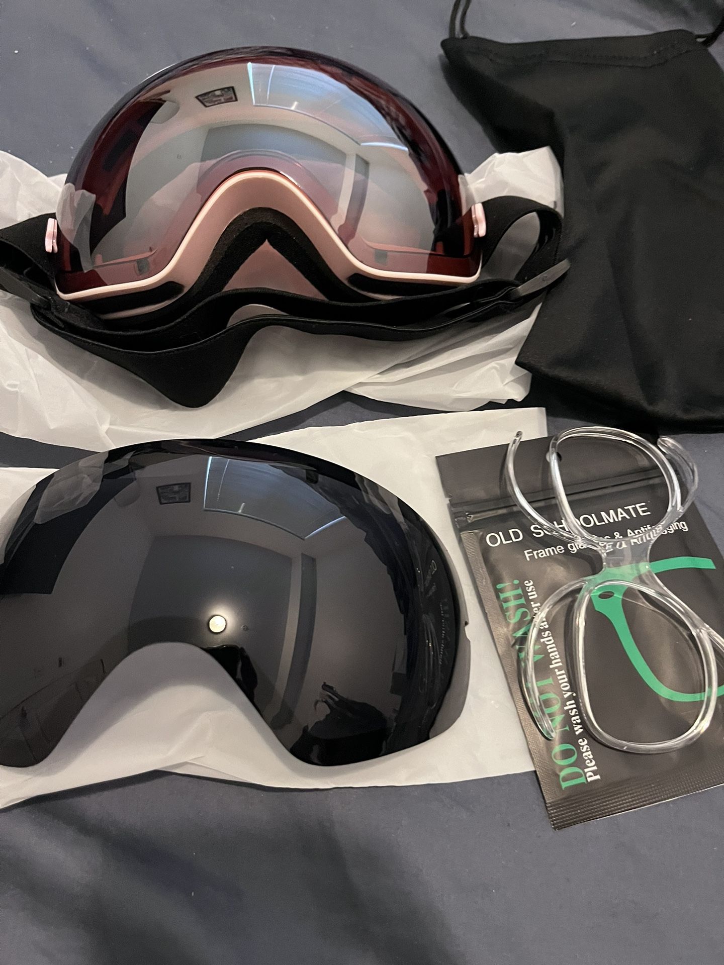 Never Used Ski Goggles Pop Out Frames