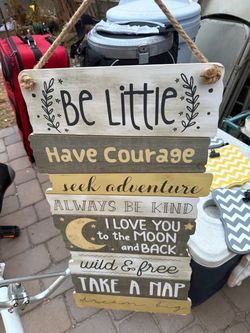 Decorative Wooden Inspirational Quote Wall Sign