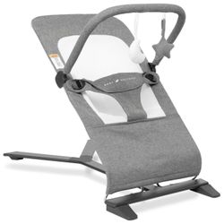 Baby Delight Alpine Deluxe Portable Bouncer | Infant | 0 – 6 months | Charcoal Tweed