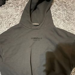 Fear of God Essentials Hoodie Jet Black Large