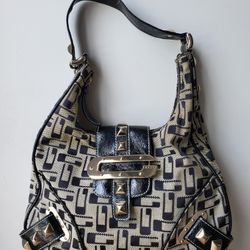 Guess Studded Monogram Shoulder Bag