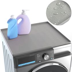 BRAND NEW 23.6''x23.6'' Non-slip Waterproof Silicone Washer Dryer Top Protector Covers for Laundry & Kitchen