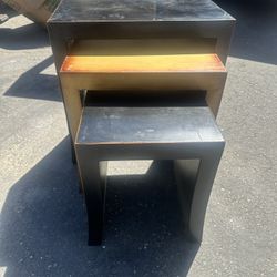 3 Small Light Table Set 
