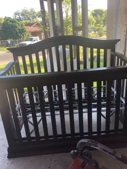 Crib and changing table