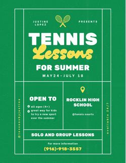 Tennis lessons