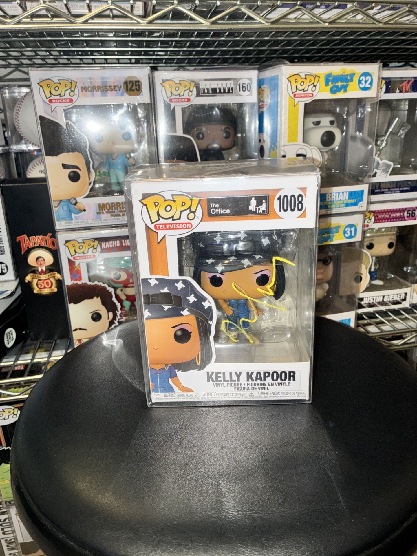 Mindy Kaling Signed Autograph Funko Pop The Office Kelly Kapoor 1008 JSA Certified