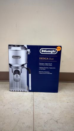 DELONGHI DEDICA DUO ESPRESSO, CAPPUCCINO & COLD BREW COFFEE MAKER
