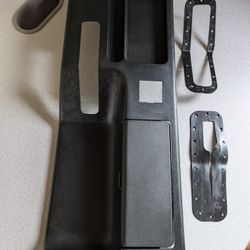 87-93 Fox Body Convertible Mustang Center Console Top Panel - Black