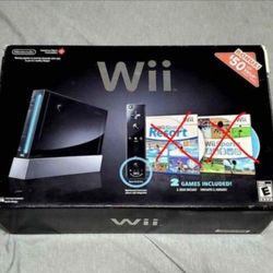 Black Nintendo Wii 