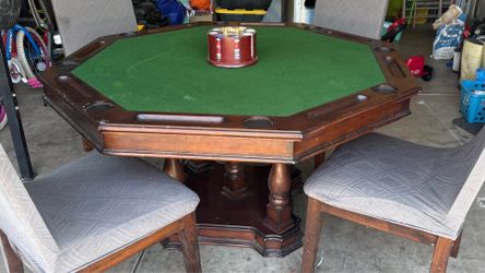 Convertible Dinner table and poker table