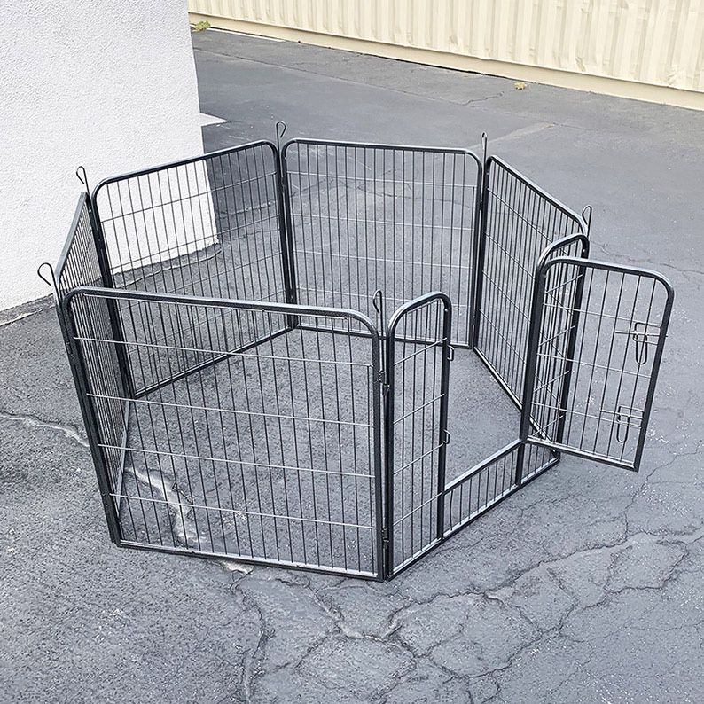 New in box $70 Heavy Duty 32” Tall x 32” Wide x 6-Panel Pet Playpen Dog Crate Kennel Exercise Cage Fence 