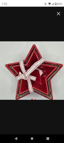 3 piece Ceramic Star shaped
