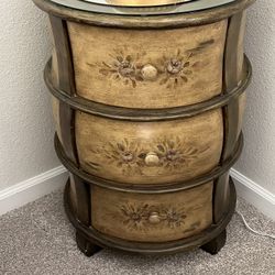 antique accent end table 