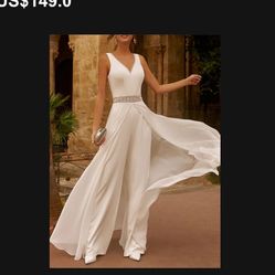 Elegant V-neck Jumpsuit 