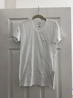 Armani Exchange White V-Neck T-Shirt